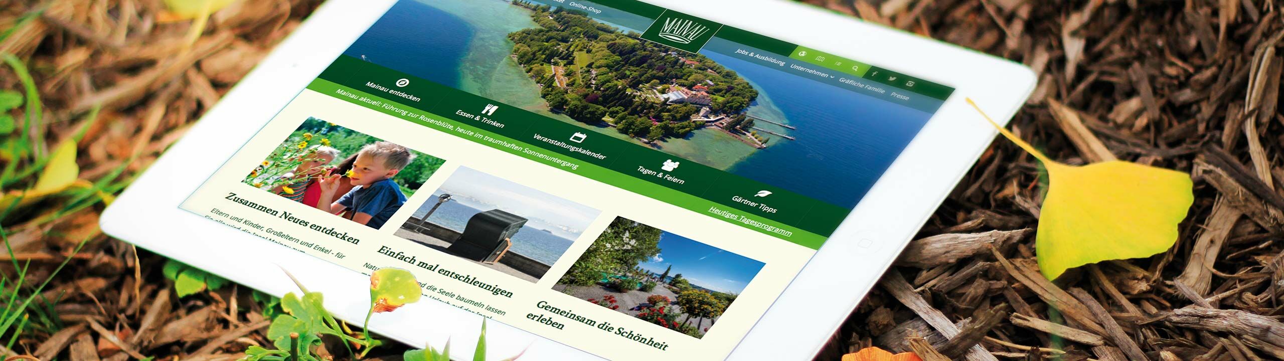 Tourismus Website Bodensee Insel Mainau