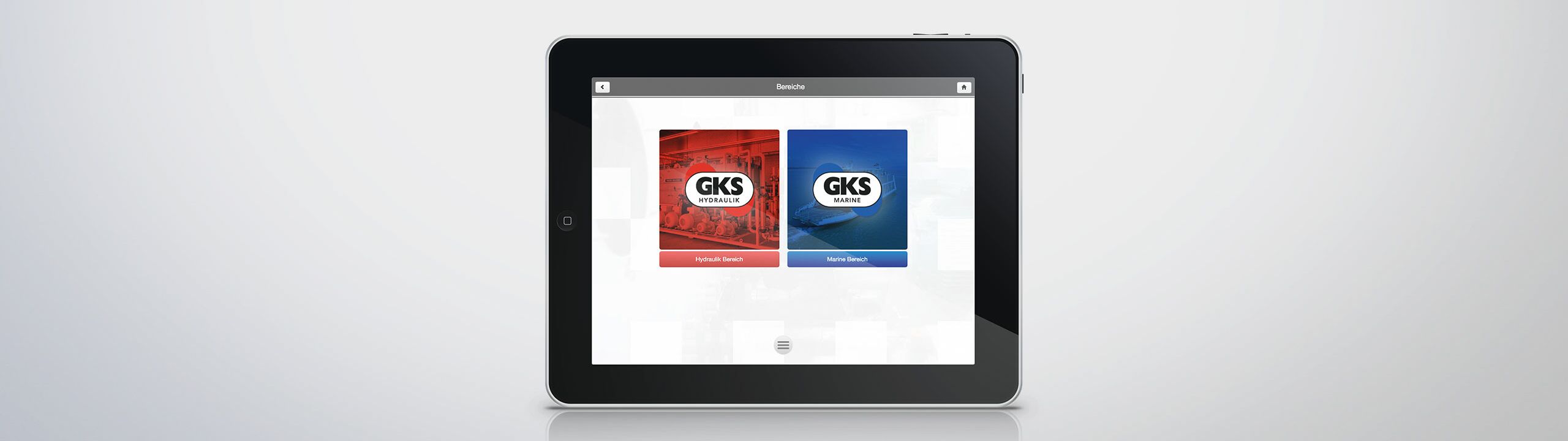 Mobile Produkt- und Firmen-Präsentation für GKS Hydraulik GmbH & Co. KG